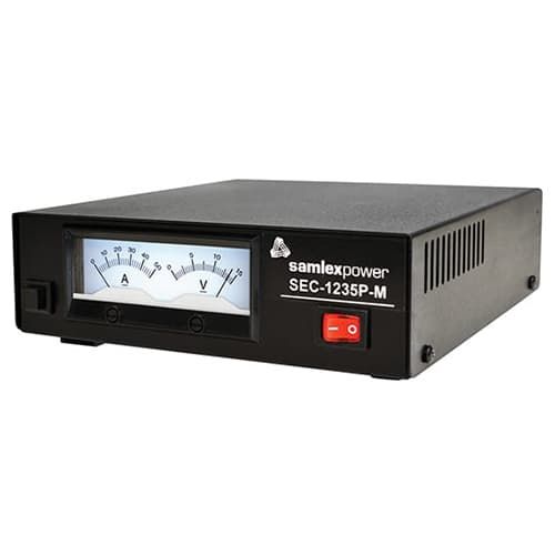 (image for) Samlex America, SEC-1235P-M, 30 Amp Switching Power Supply with Backlit Meter