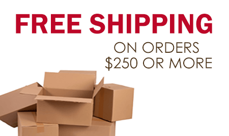Free Shipping On Orders $250 or More