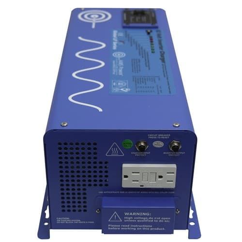 Aims 2000 Watt Pure Sine Inverter Charger with Transfer Switch