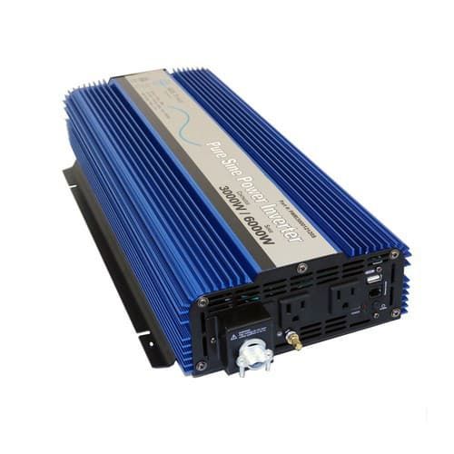 (image for) AIMS Power, PWRI300012120SUL, 3000 Watt Pure Sine Inverter ETL Certified conforms to UL 458