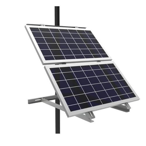 (image for) AIMS Power, PV-2X130POLE, Adjustable Solar Side Pole Mount Bracket - Fits 2 Panels