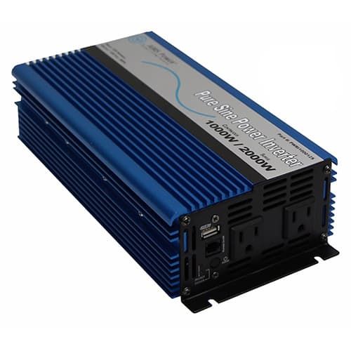 (image for) AIMS Power, PWRI100012120S, 1000 Watt Pure Sine Power Inverter 12 Volt ETL Listed to UL 458