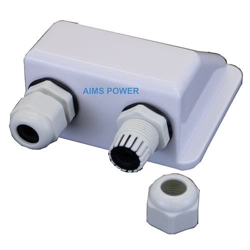 (image for) AIMS Power, PV2WEG, Solar Double Cable Entry Gland Weatherproof for RV Boat Van Bus Roof