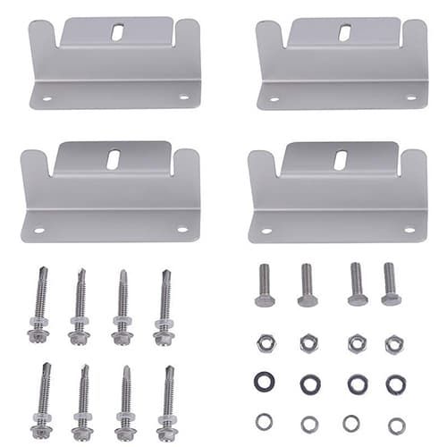 (image for) AIMS Power, PVALBRACKET, Solar Panel Z Bracket Mounting Kit 4 Piece Set