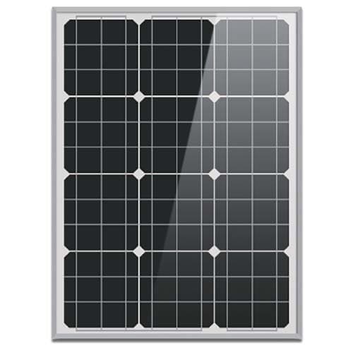 (image for) AIMS Power, PV50MONO, 50 Watt Solar Panel Mono Aluminum Frame Ground/ Roof Mount