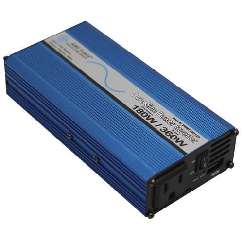 (image for) AIMS Power, PWRI18012S, 180 Watt Pure Sine Power Inverter