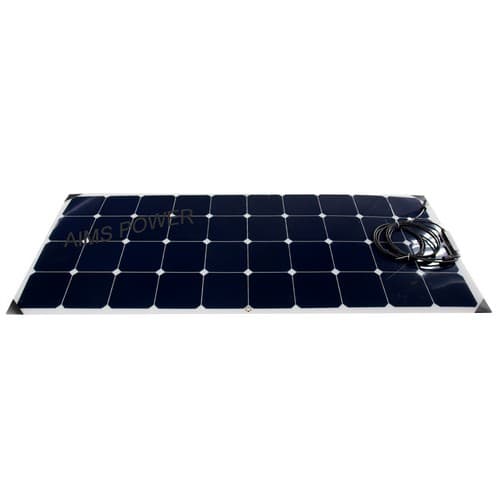 (image for) AIMS Power, PV130SLIM, 130 Watt Flexible Bendable Slim Solar Panel Monocrystalline