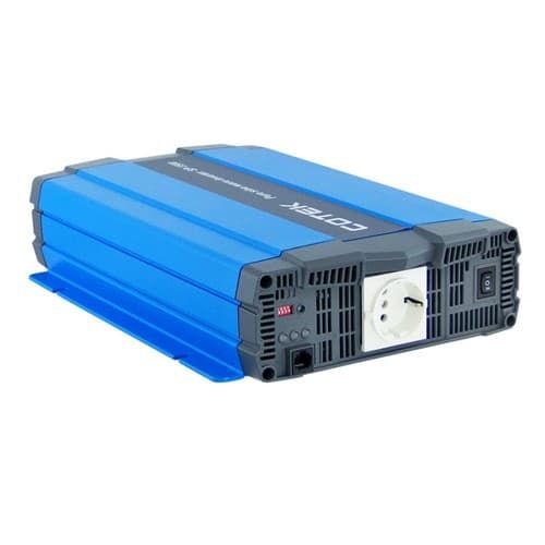 (image for) Cotek, SP1500-212, 1500W, 12VDC, 230VAC, Schuko, Pure Sine Wave Inverter