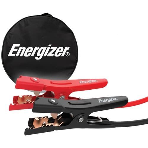 (image for) Energizer, ENB616U, 6 Gauge 16 Foot booster battery cables, Industrial grade copper clad aluminum booster cables, Remains flexible even at -40 C, PVC coated insulated clamps, 800 Amp Capacity