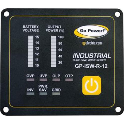 (image for) Go Power, GP-ISW-R-12, Remote For ISW Series Of Inverters - 12V