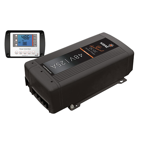 (image for) Kisae, BDC4825, Bi-directional 48V 25A DC-DC Charger with 12/24V Alternator input and max 100V Solar input