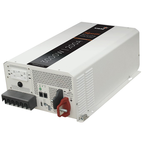Kisae, PPS1230200, Bi-Directional (120V Series) 3000W Inverter + 100A AC Charger + Two 50A DC-DC Chargers with PV controller (image for) Kisae, PPS1230200, Bi-Directional (120V Series) 3000W Inverter + 100A AC Charger + Two 50A DC-DC Chargers with PV controller