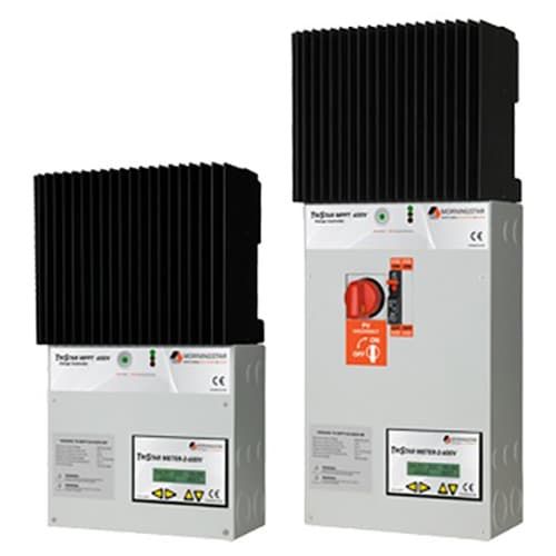 (image for) Morningstar, TS-MPPT-60-600V-48-DB-TR-GFPD, TriStar MPPT-60 amp, 600V DC, for 48V Battery, with DC Transfer Switch