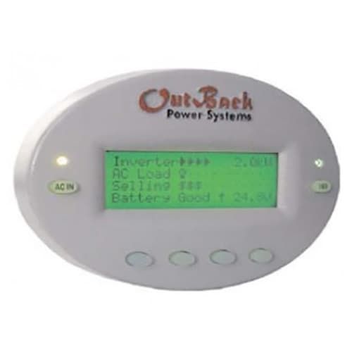 (image for) Outback Power, MATE, G/FX version, Gray oval housing with RS232 serial port