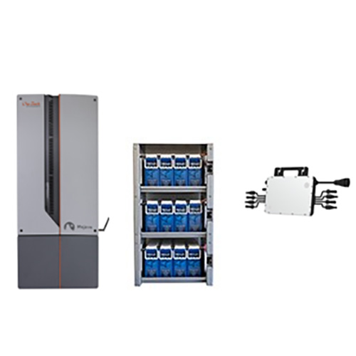 (image for) Outback Power, SE-830BLU-90HM, OGHESS8015A, Bundled System w/8K Inverter, 12 - NSB190FT Batteries w/6 Hoymiles Micro Inverters