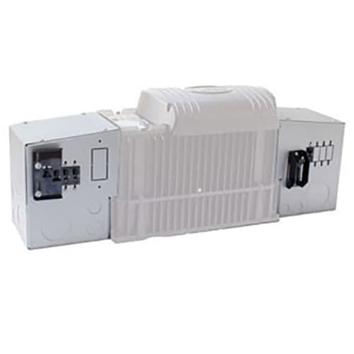 (image for) Outback Power, FW250, DC and/or AC breaker enclosure - secures directly to either end of an FXR Series Inverter/Charger. Includes ground bus bar and DC breaker handle guard. Holds up to 4 AC or 4 DC - 1 to 80 Amp, one 175 or 250 Amp panel mount breaker and a GFCI AC outlet (not included)