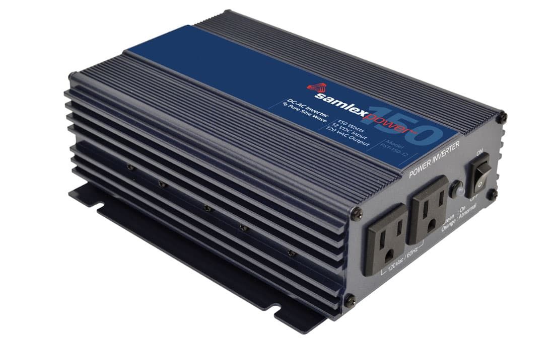 (image for) Samlex America, PST-150-24, 150 Watt, Pure Sine Wave Inverter. Safety listed.