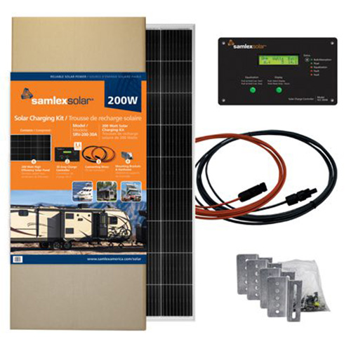 (image for) Samlex America, SRV-200-30A, 200 Watt Solar Charging Kit