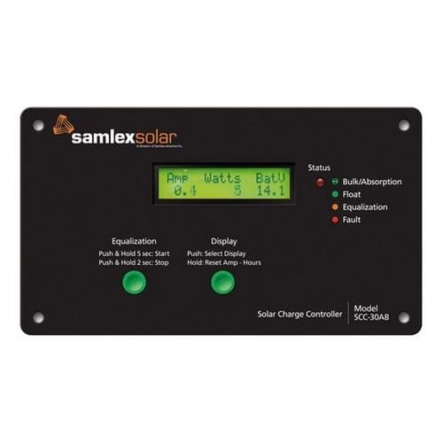 (image for) Samlex America, SCC-30AB, Flush Mount Solar Charge Controller