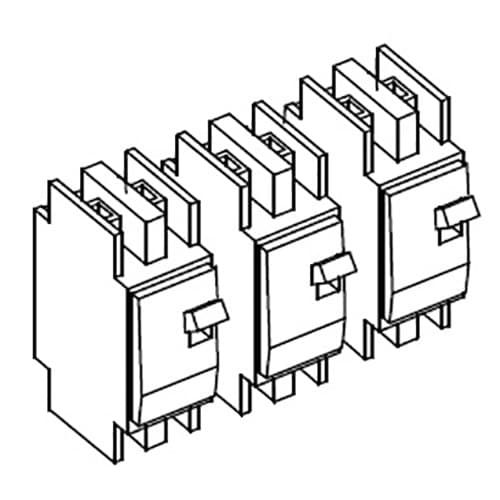 (image for) Schneider Electric, RNW865121501, Conext 120/240VAC Breaker Kit 3 Sets 2-Pole 60A 120/240VAC (For PDP)