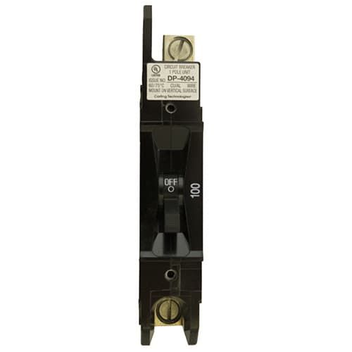 (image for) Schneider Electric, 865-DCBRK-125, 125 Amp Panel Mount Breaker 125 VDC; (1 - Pole 26 mm)
