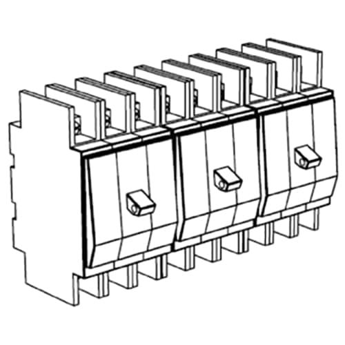 (image for) Schneider Electric, RNW865131501, Conext 3 Phase Breaker Kit, 3 sets 3 Pole 60A 120/208VAC for PDP