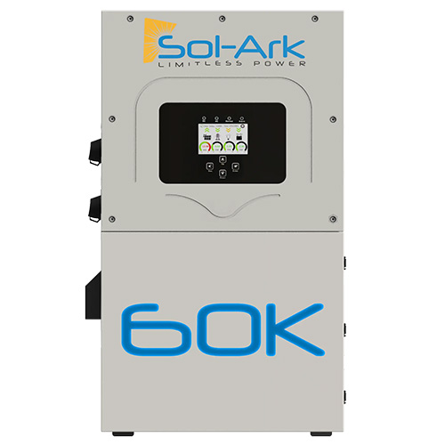(image for) Sol-Ark, SA-60K-3P, 60kW Inverter 480/277VAC 3-Ph, High Voltage DC Battery, Indoor/Outdoor