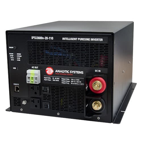(image for) Analytic Systems, IPSi3600-40-220N, 3600 Watt, 40-80V In, 220VAC Out, Intelligent PureSine Inverter, US