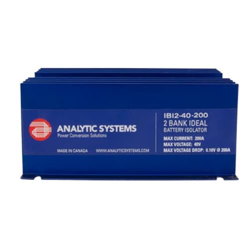 (image for) Analytic Systems, IBI2H-40-280, 280A, 40V 2 Bank Ideal Battery Isolator, High Output
