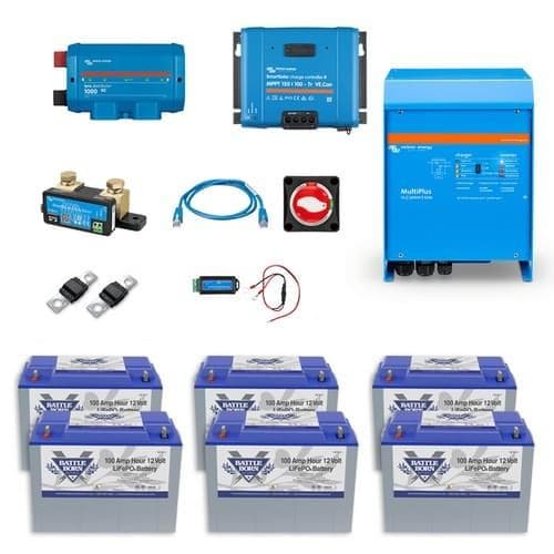 Kit solaire 12v-24v 2x150Wc + batteries 400Ah