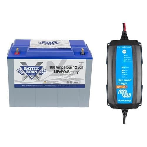 (image for) Battle Born Batteries, TM12100, Trolling Motor 100Ah Kit - 12V