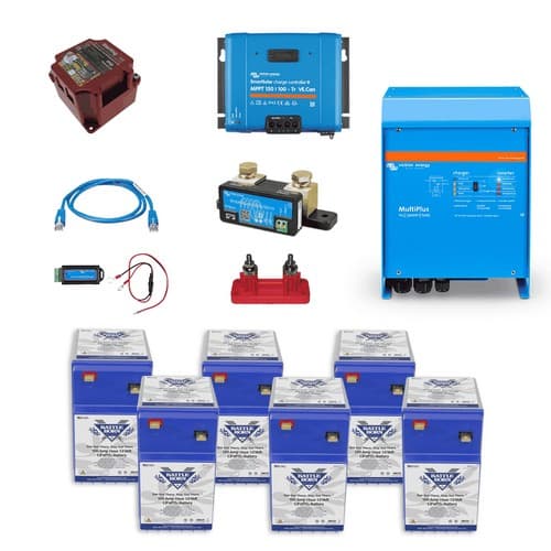 Battle Born Energy Sailboat 12V 600Ah GC2 Kit - Deep Cycle LiFePO4 Marine Battery Bundle