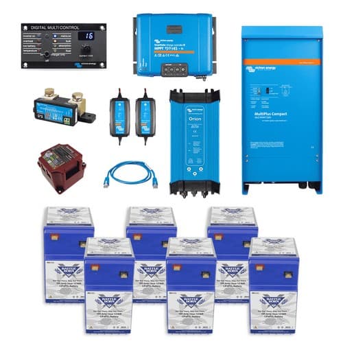 Battle Born Energy Sailboat 24V 300Ah GC2 Kit - Deep Cycle LiFePO4 Marine Battery Bundle