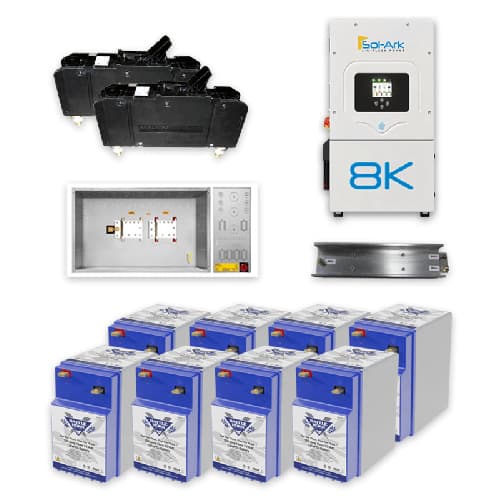 (image for) Battle Born Batteries, SA8K10KWGC2, Sol-Ark 8K-10kw 48v Battery Kit