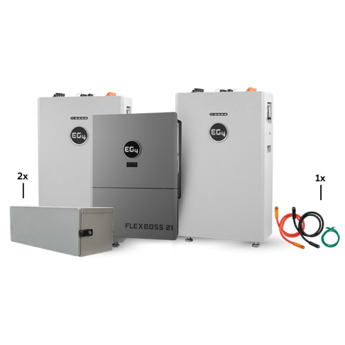 (image for) BigBattery, K0281, EG4 WallMount 314Ah All-Weather Battery + FLEXBOSS21,, 2x 314Ah All Weather + 1x Flexboss21