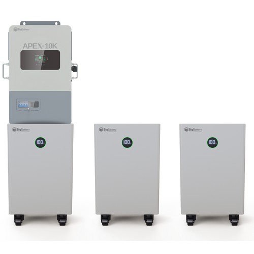(image for) BigBattery, K0198, NEXUS + APEX-10K Off-Grid System, 3x NEXUS + 1x APEX 6.5K