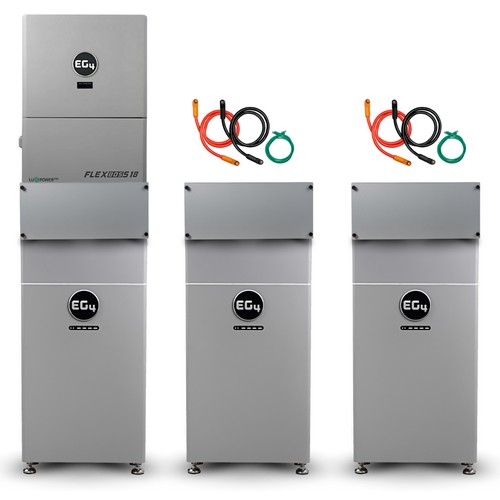 (image for) BigBattery, K0218, EG4-WallMount Indoor Battery ESS | 48V 314Ah | 16kWh | EG4 FlexBOSS18 Hybrid Inverter, 1x EG4 FlexBOSS18 + 3x 314Ah Indoor 