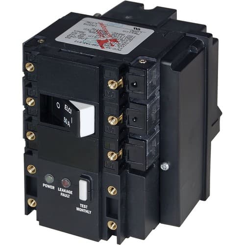 (image for) Blue Sea Systems, 3104, C-Series ELCI Main Circuit Breaker - 120/240V AC 50A