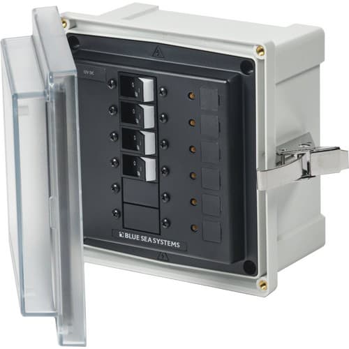 (image for) Blue Sea Systems, 3134, Enclosure SMS Panel 12/24VDC 4CB