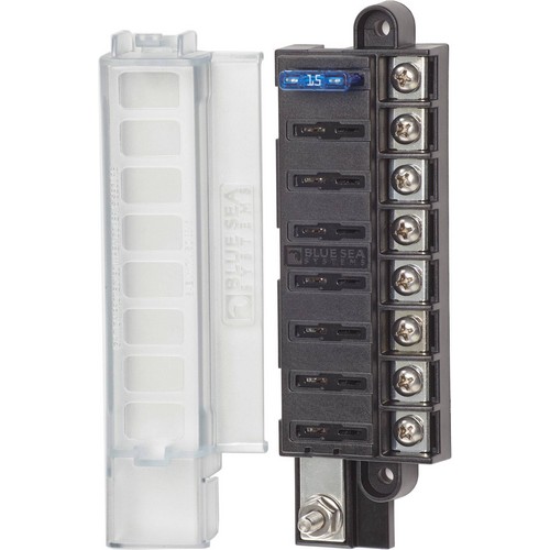(image for) Blue Sea Systems, 5046, ST Blade Compact Fuse Blocks - 8 Circuits
