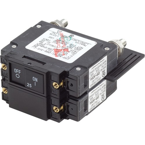 (image for) Blue Sea Systems, 7464, UL-489 Circuit Breaker - 25A Flat Rocker