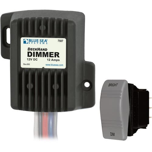 (image for) Blue Sea Systems, 7507, Deckhand Dimmer - 12V DC 12A