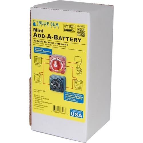 (image for) Blue Sea Systems, 7649003, Mini Add-A-Battery Kit - 65A Boxed