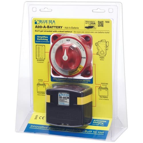 (image for) Blue Sea Systems, 7650, Add-A-Battery Kit - 120A