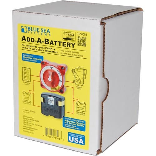 (image for) Blue Sea Systems, 7650003, Add-A-Battery Kit - 120A [Boxed]