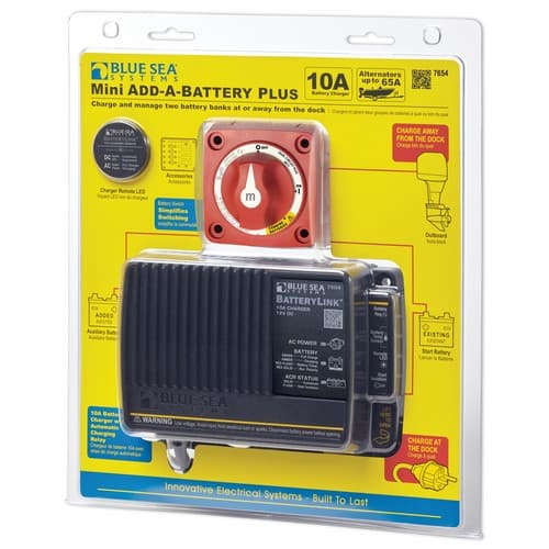 (image for) Blue Sea Systems, 7654, Mini Add-A-Battery Plus Kit - 65A (Europe)