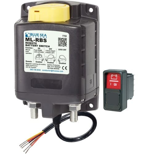(image for) Blue Sea Systems, 7702, ML-RBS Remote Battery Switch with Manual Control - 24V DC 500A