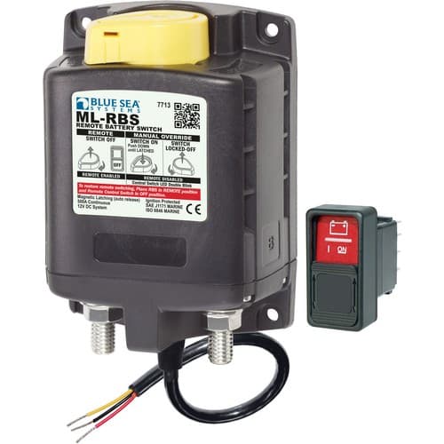 (image for) Blue Sea Systems, 7713, ML-RBS Remote Battery Switch with Manual Control Auto-Release - 12V