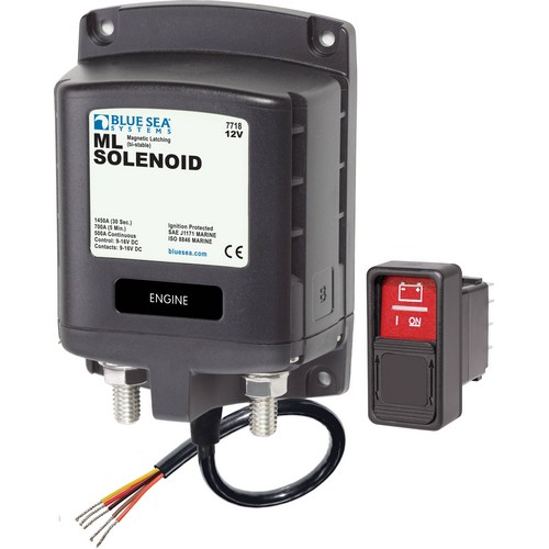 (image for) Blue Sea Systems, 7718B, Solenoid ML 12V