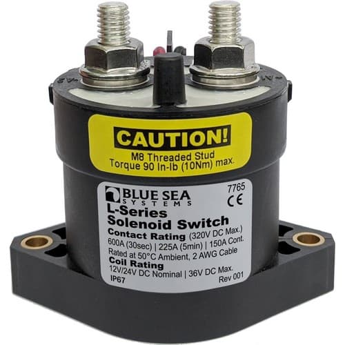 (image for) Blue Sea Systems, 7765, Solenoid L-Series - 150A 12/24V